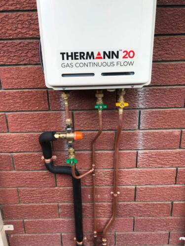 Happy Tappy Gallery Hot Water Unit Systems - Thermann 20-60 Deg Setup and Piping Thermann Gas Continuous Flow