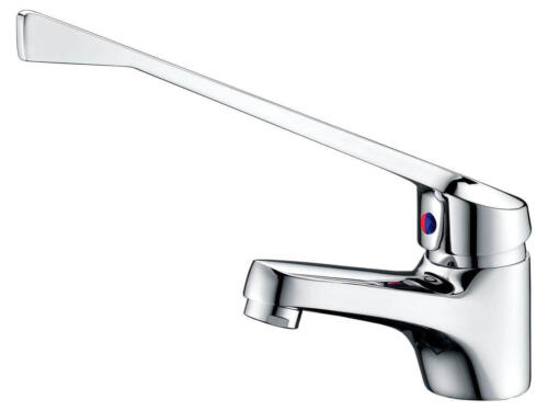Happy Tappy - Posh Accessable-Aged Tapware Posh Bristol MK2 Basin Mixer with Extended Lever Chrome and Short Spout 4 Star-